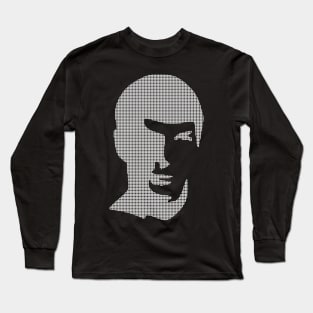 Illustration Of Cristiano Ronaldo Face Long Sleeve T-Shirt